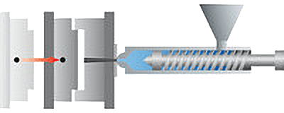 Compression Moulding Process Step 1